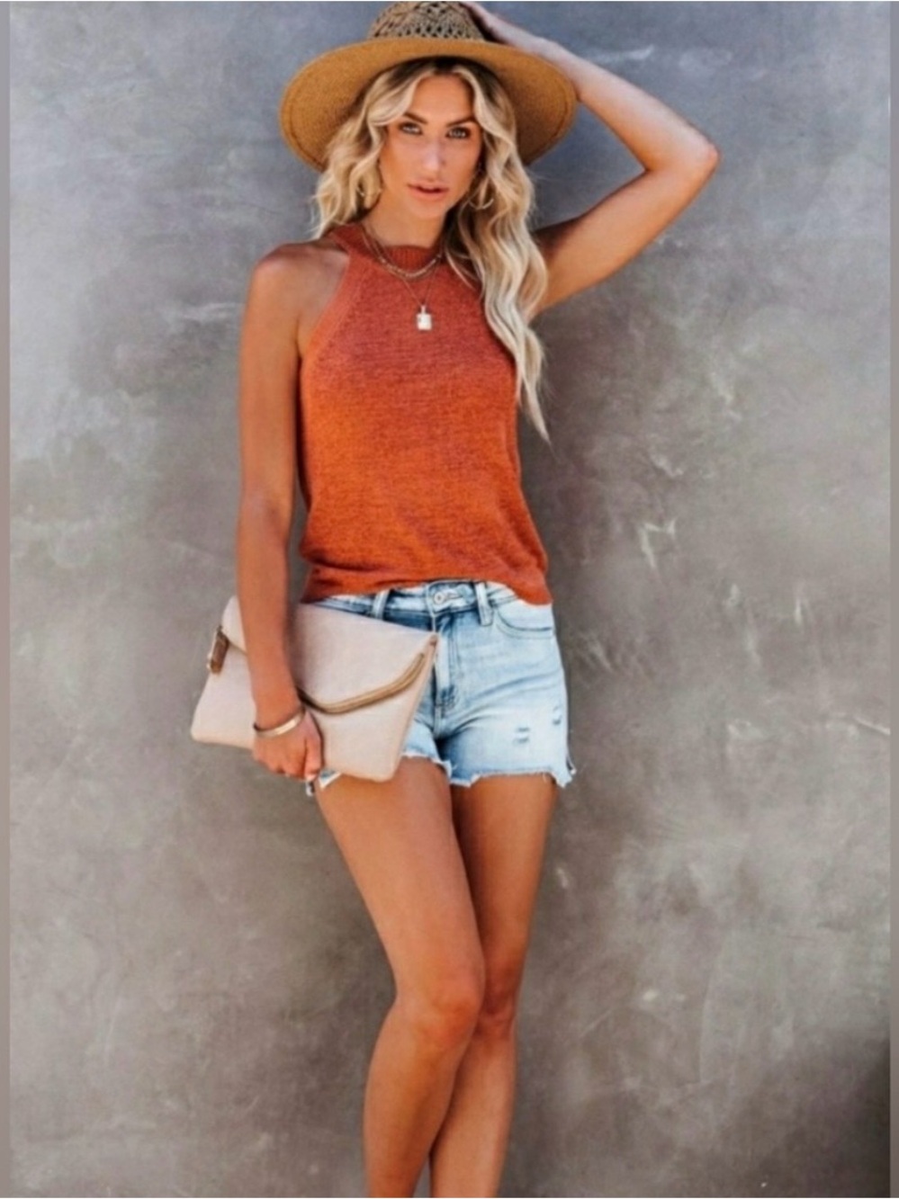 VICI COLLECTION LIVE TO LOVE KNIT TANK